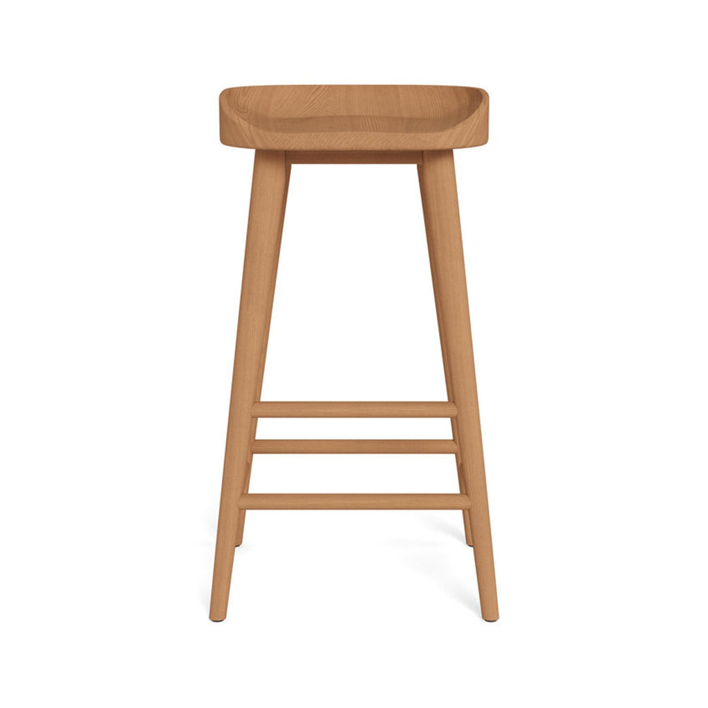 Florian Backless Teak Outdoor Bar Stool
