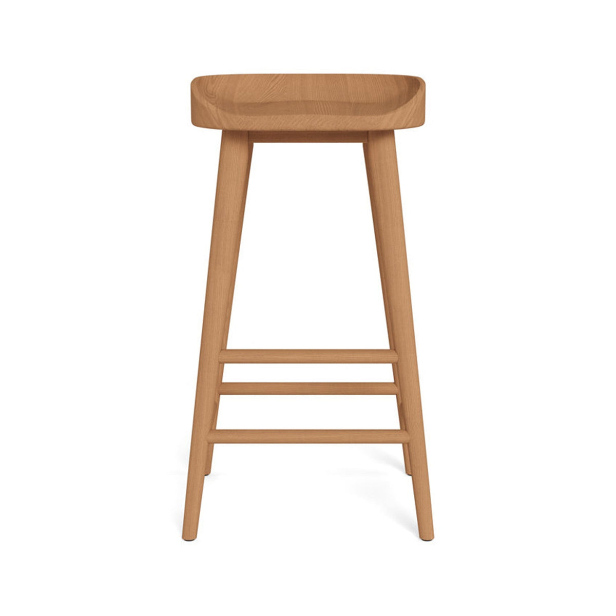 Florian Backless Teak Outdoor Bar Stool