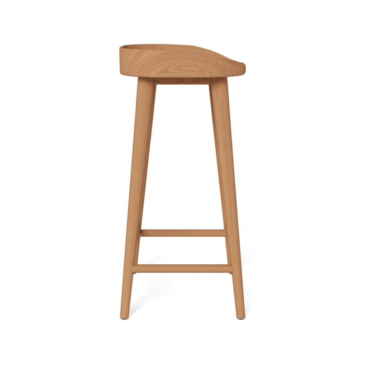 Florian Backless Teak Outdoor Bar Stool