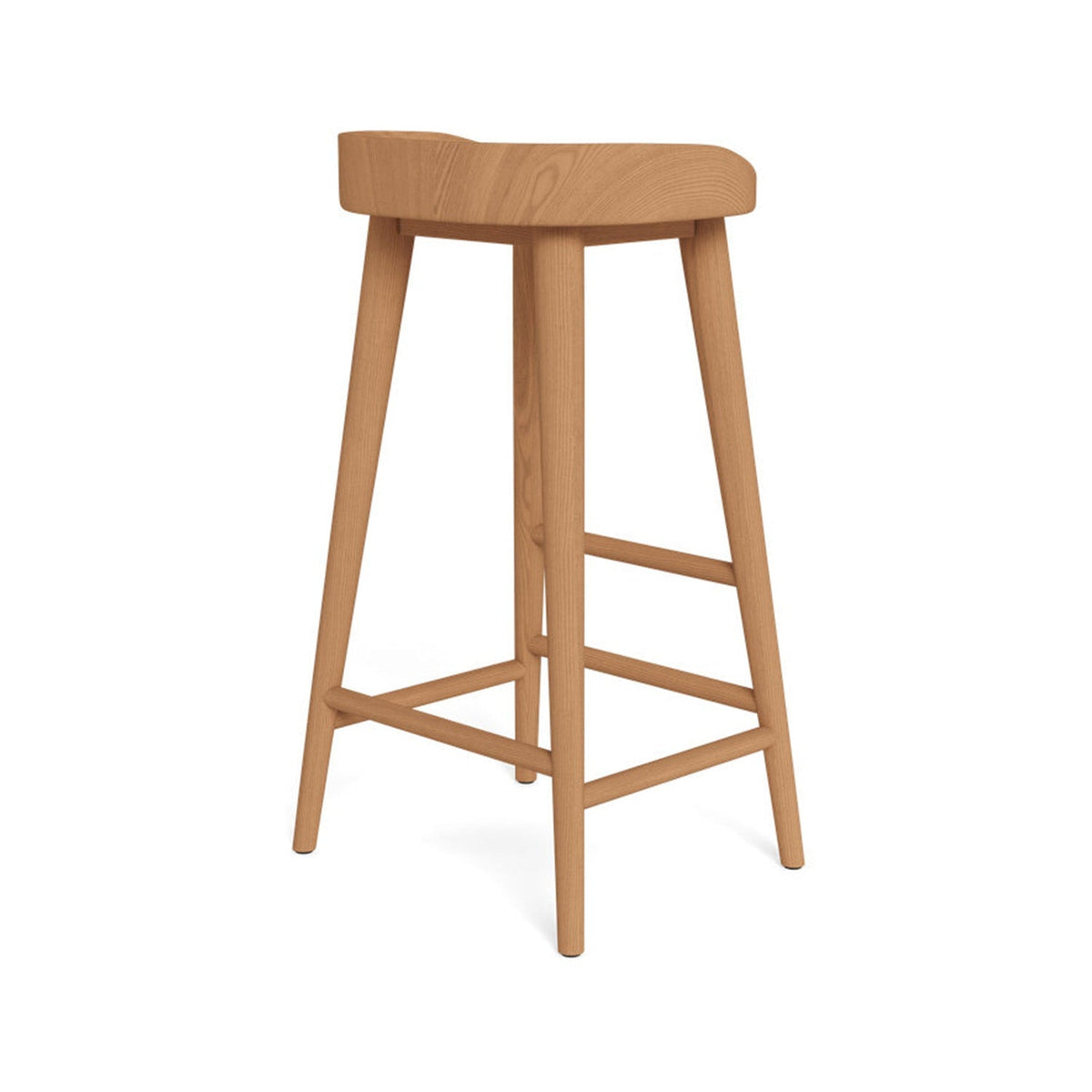 Florian Backless Teak Outdoor Bar Stool