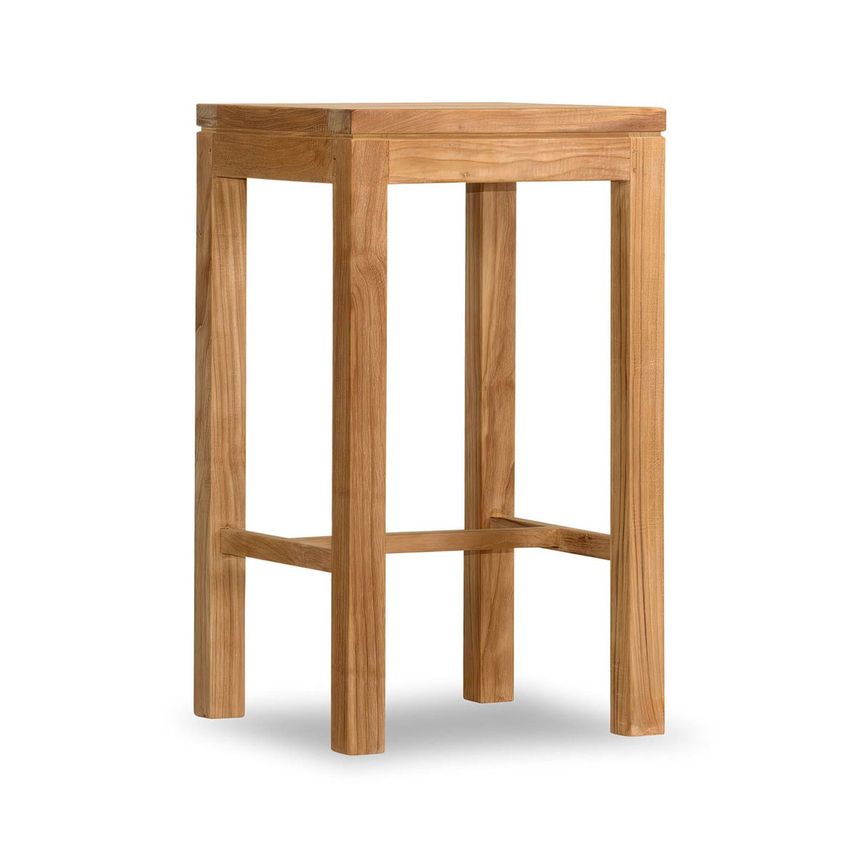 Francis Backless Teak Outdoor Bar Stool
