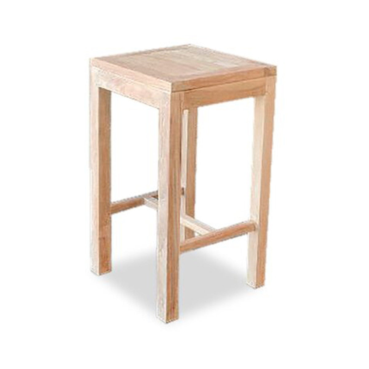 Francis Backless Teak Outdoor Bar Stool