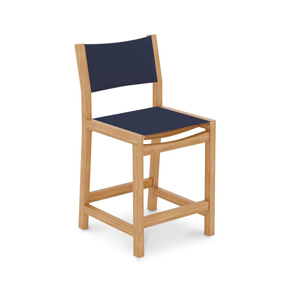 Frederic Armless Teak Outdoor Bar Stool
