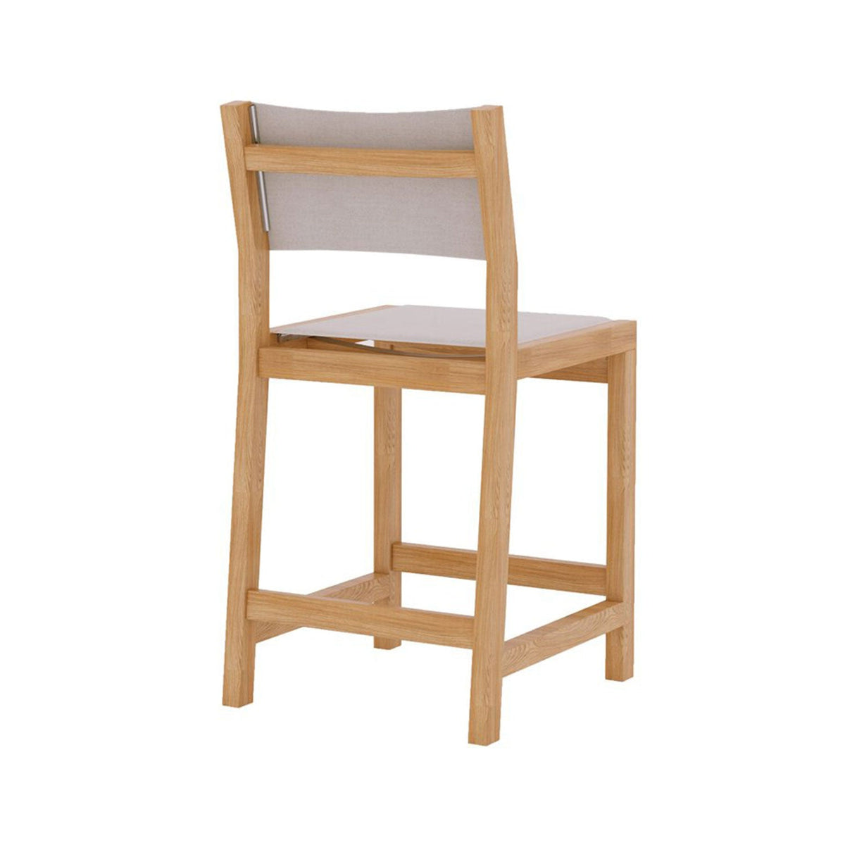Frederic Armless Teak Outdoor Bar Stool