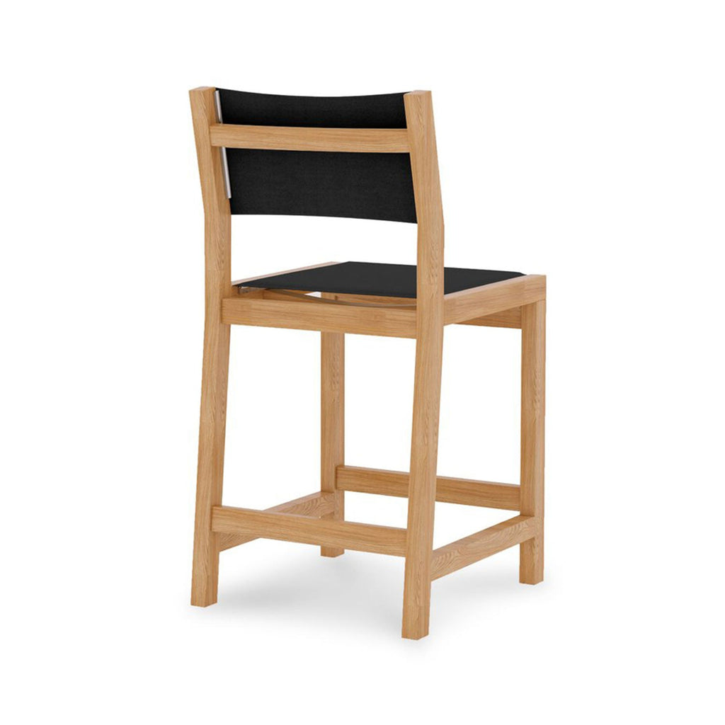Frederic Armless Teak Outdoor Bar Stool
