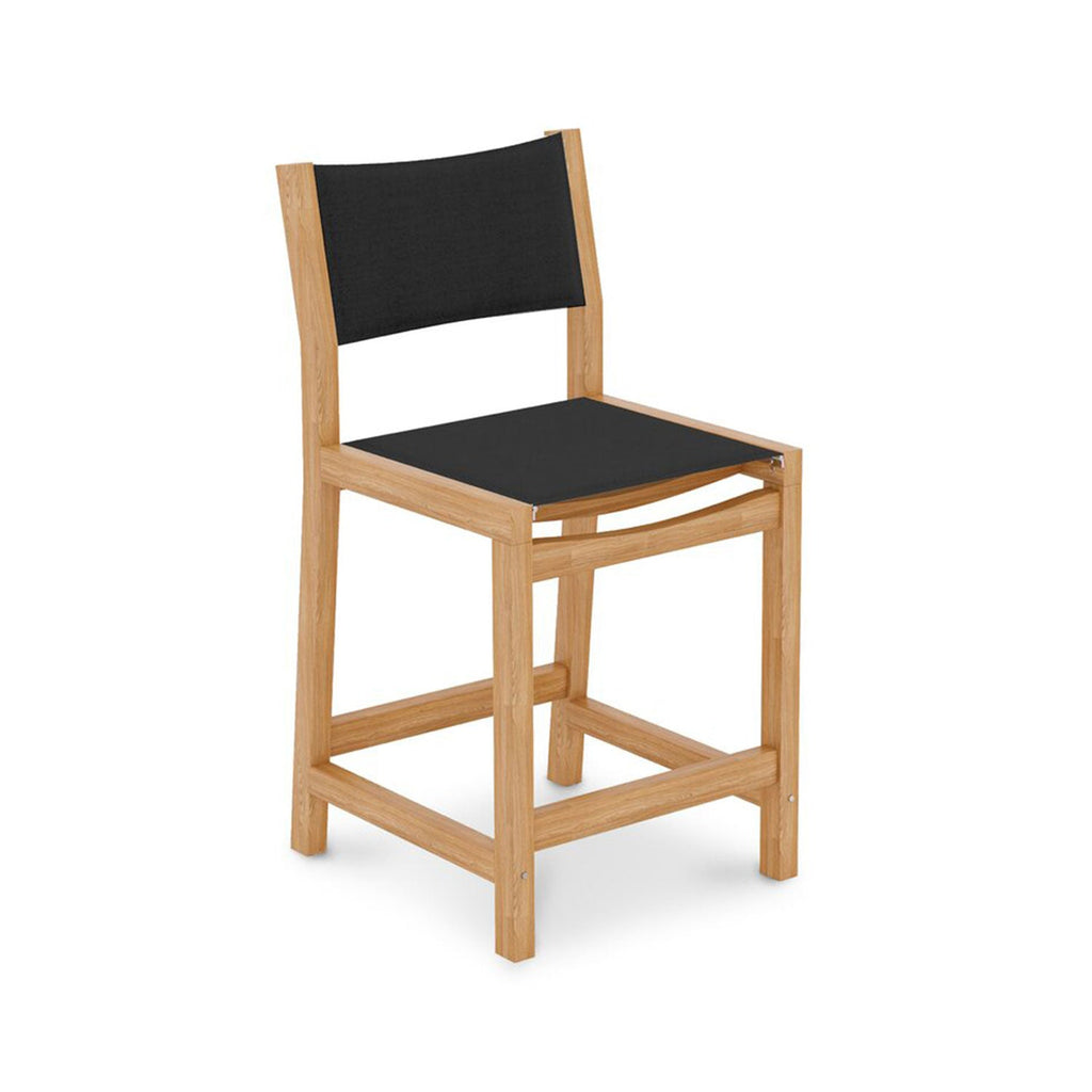 Frederic Armless Teak Outdoor Bar Stool