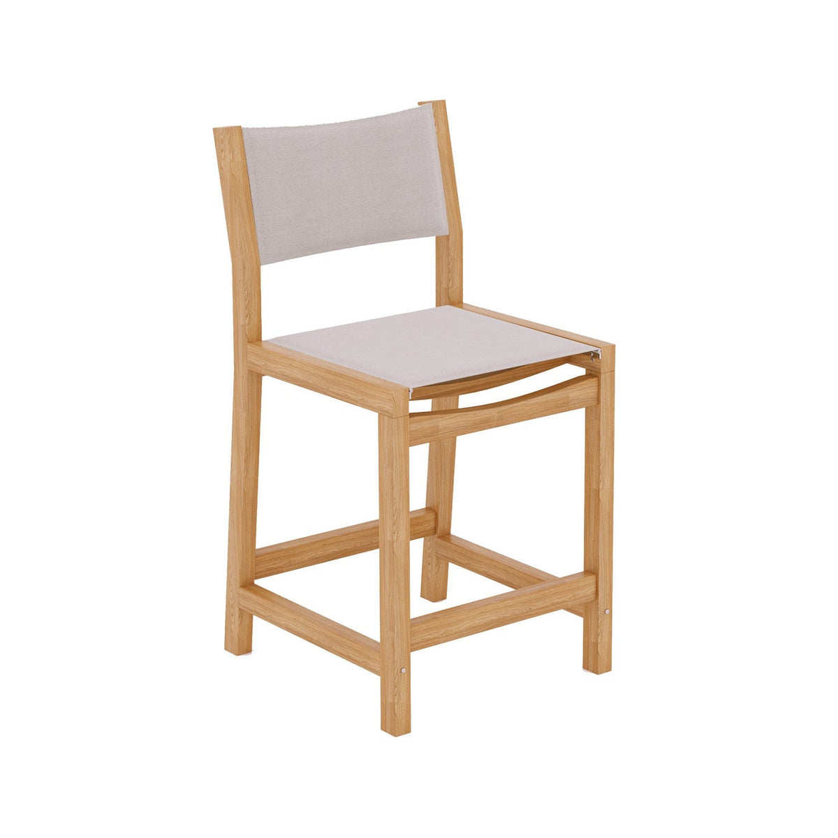 Frederic Armless Teak Outdoor Bar Stool