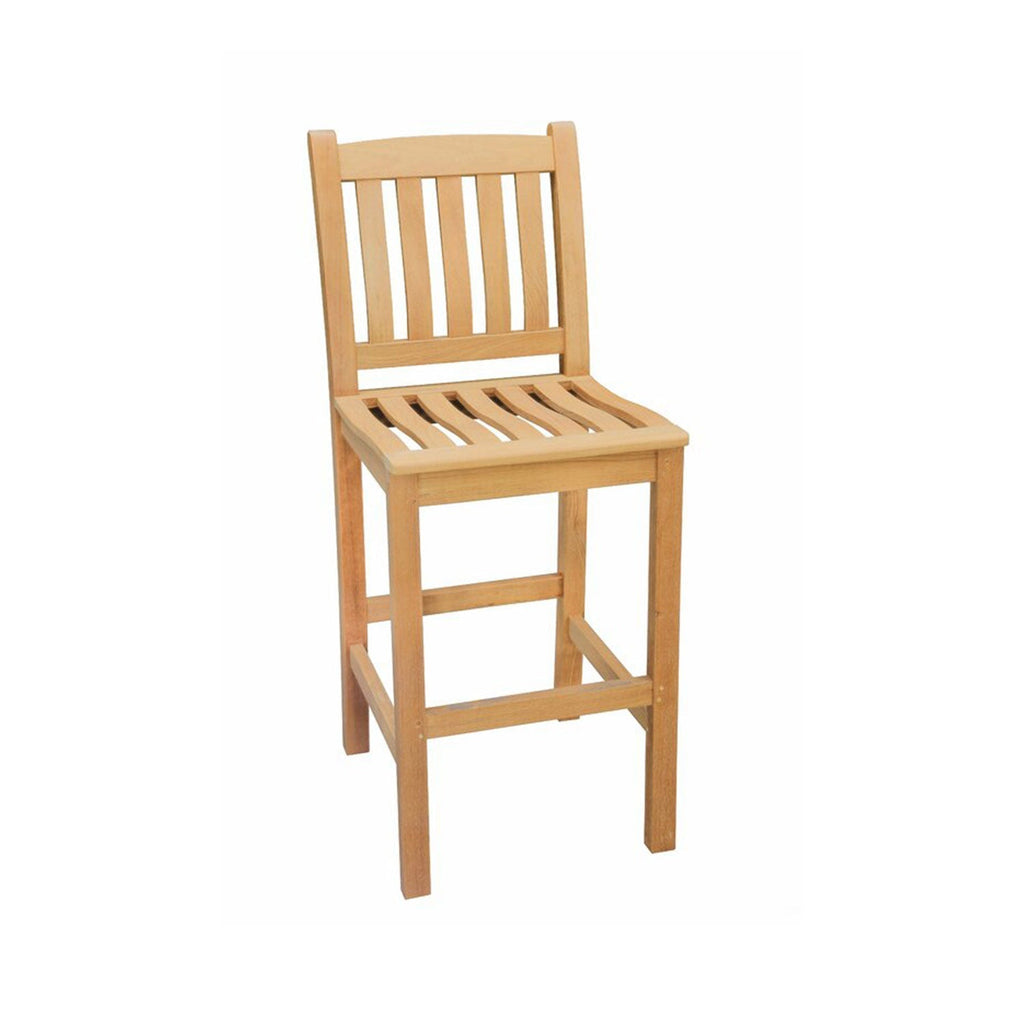 Gerard Armless Teak Outdoor Bar Stool