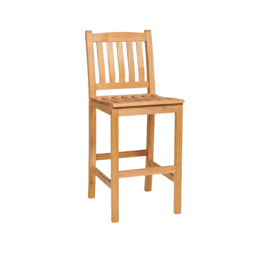 Gerard Armless Teak Outdoor Bar Stool