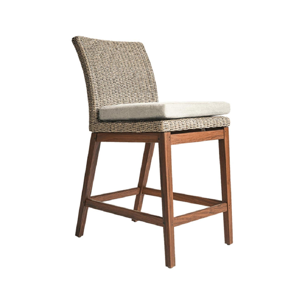 Gilbert Armless Teak Outdoor Bar Stool
