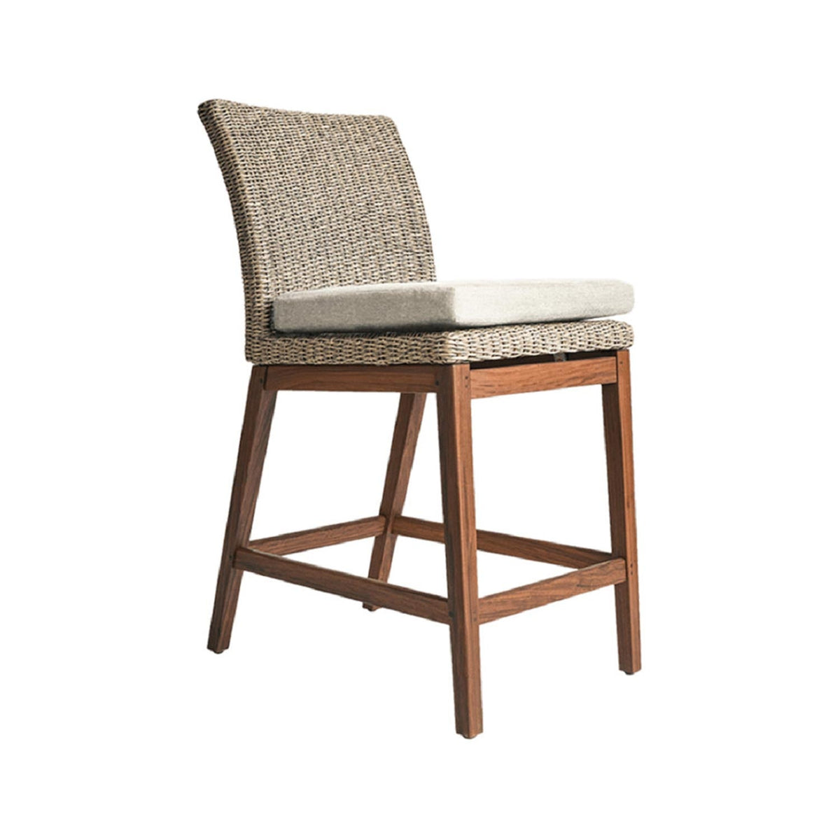 Gilbert Armless Teak Outdoor Bar Stool
