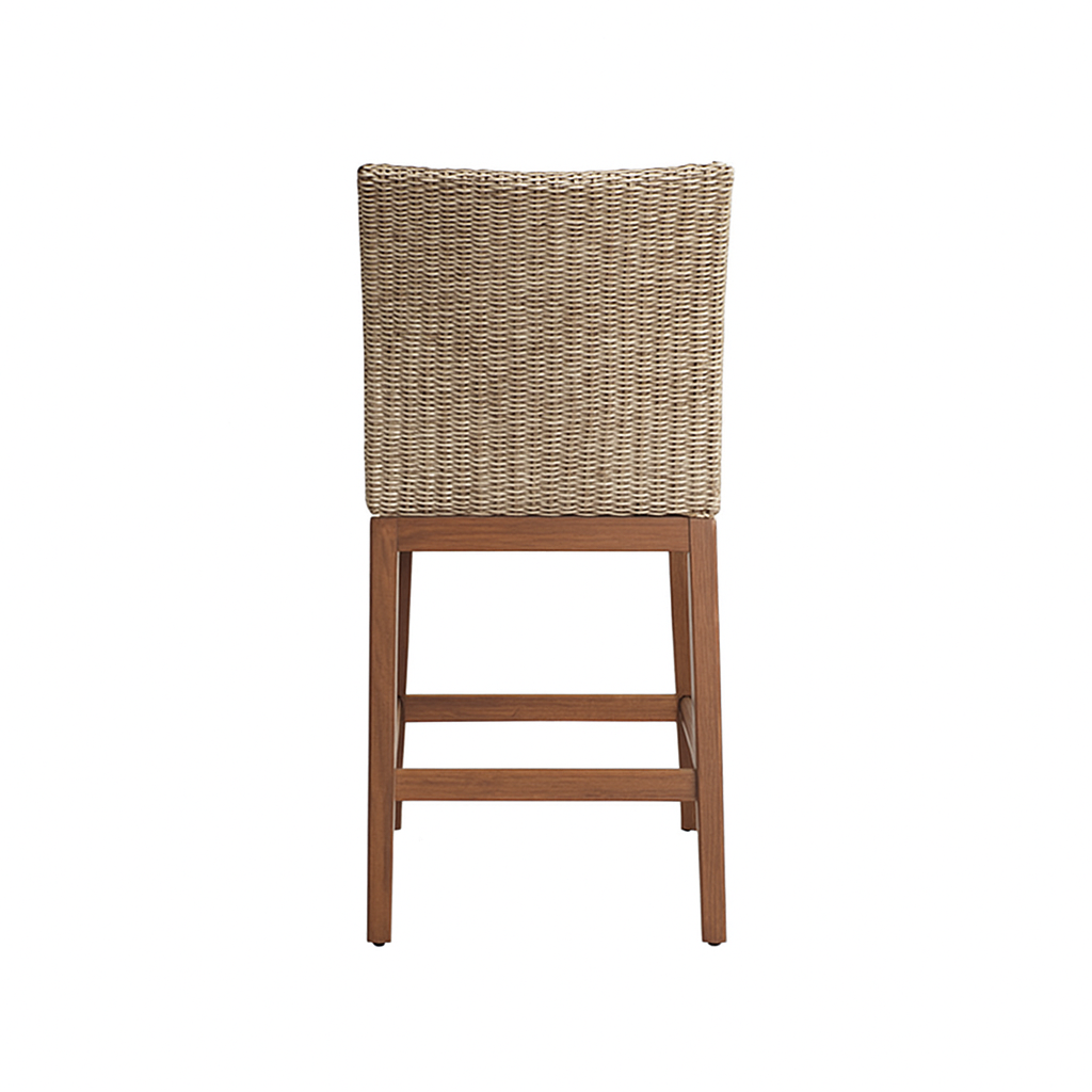 Gilbert Armless Teak Outdoor Bar Stool