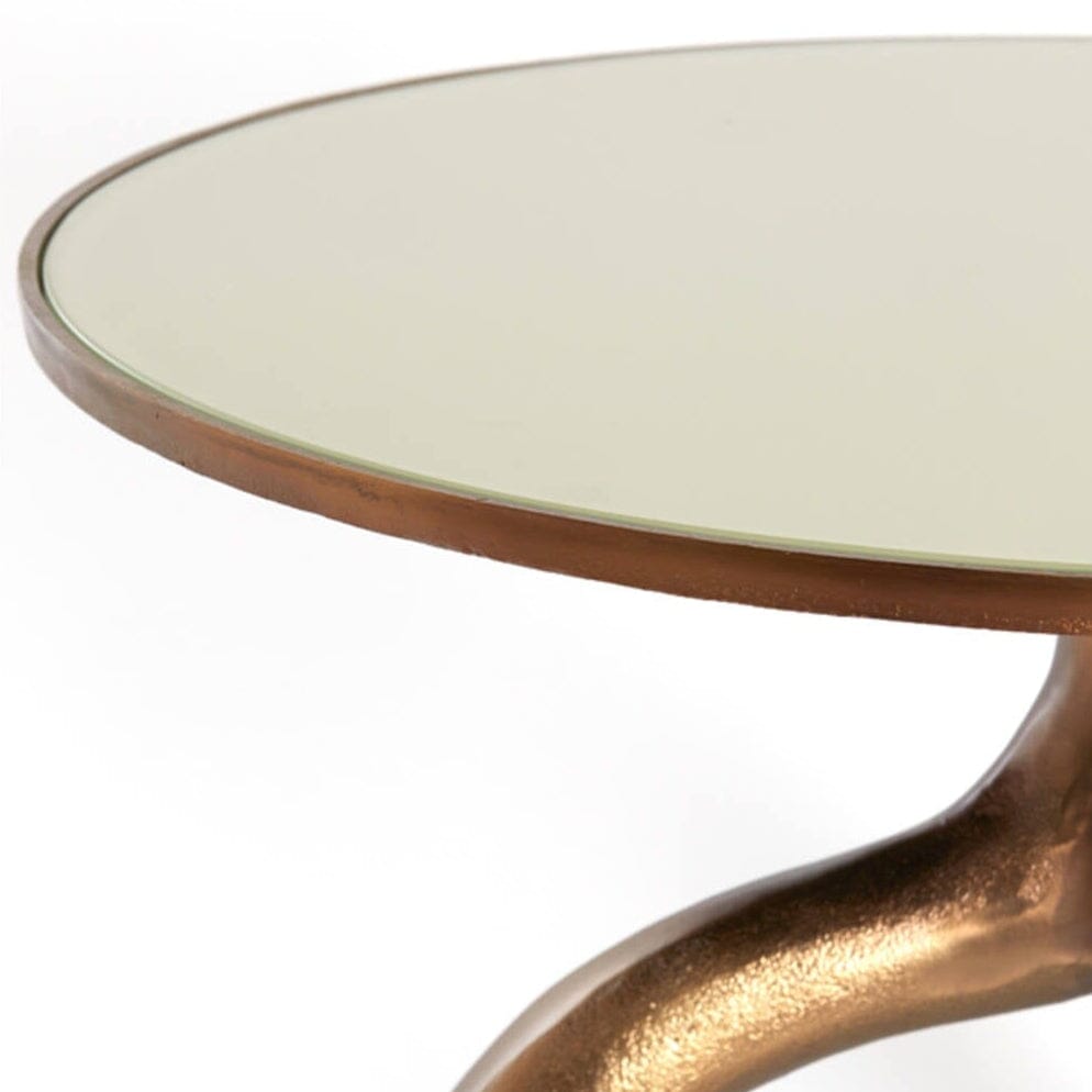 Ginza Gold & Cream Round Coffee Table