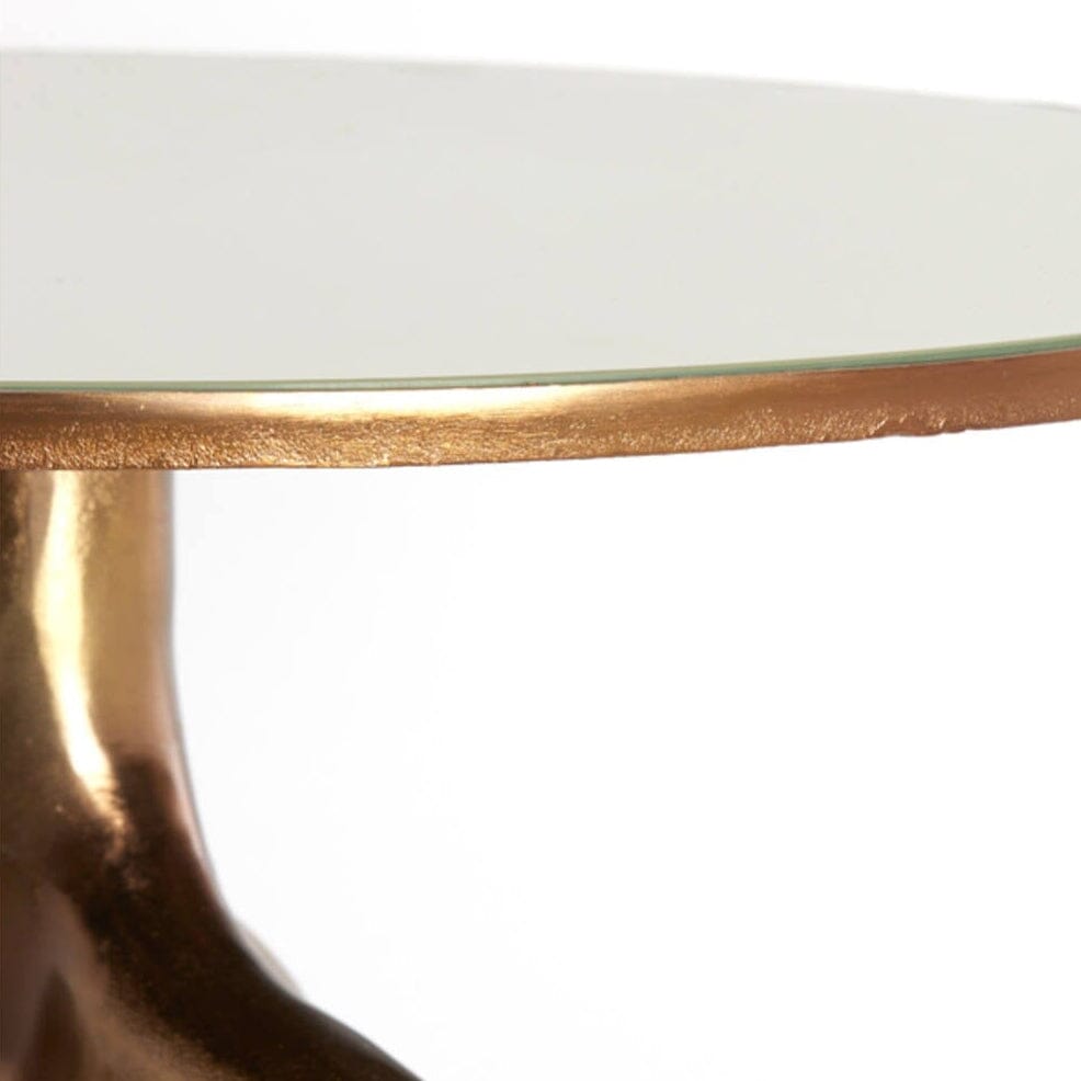 Ginza Gold & Cream Round Coffee Table