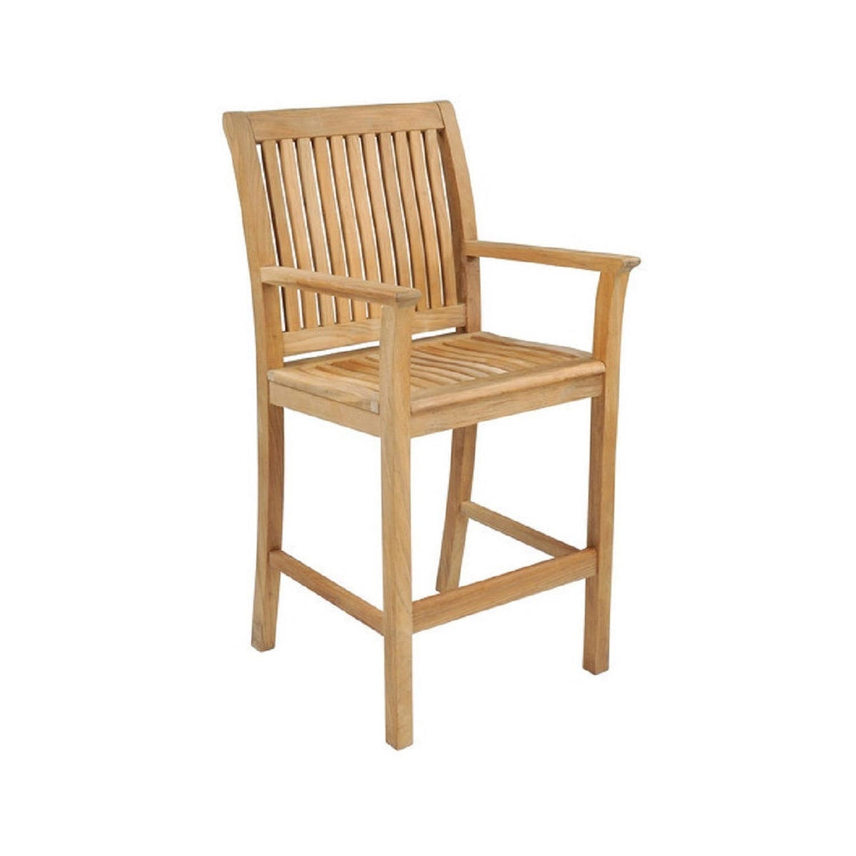 Gustave Teak Outdoor Bar Stool