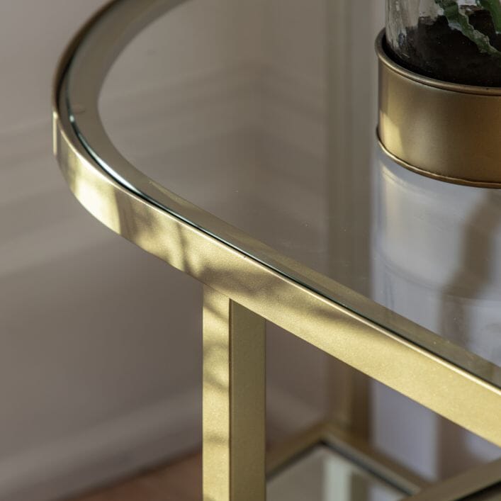 Hamilton Champagne Metal TV Unit