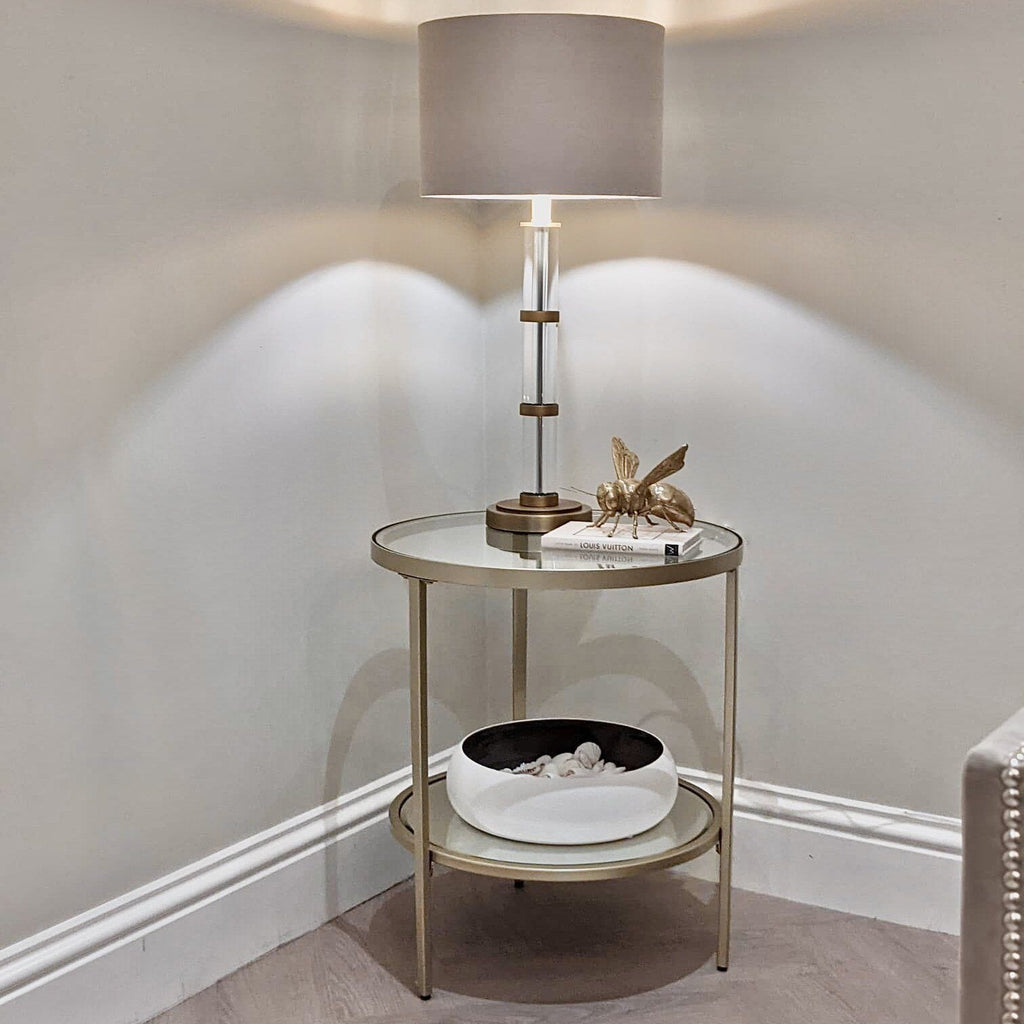 Hamilton Champagne Side Table