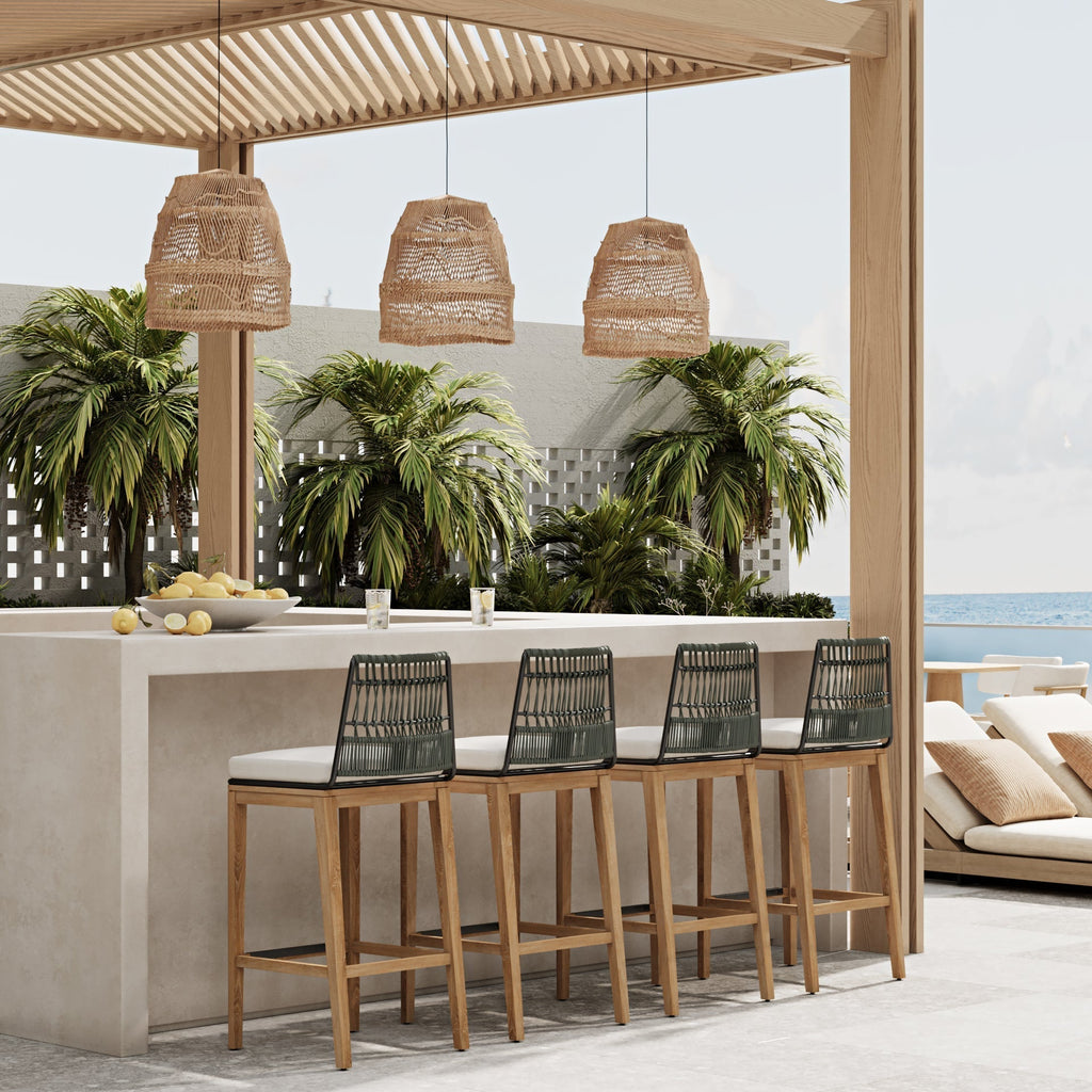 Haviana Outdoor Teak Bar Stool