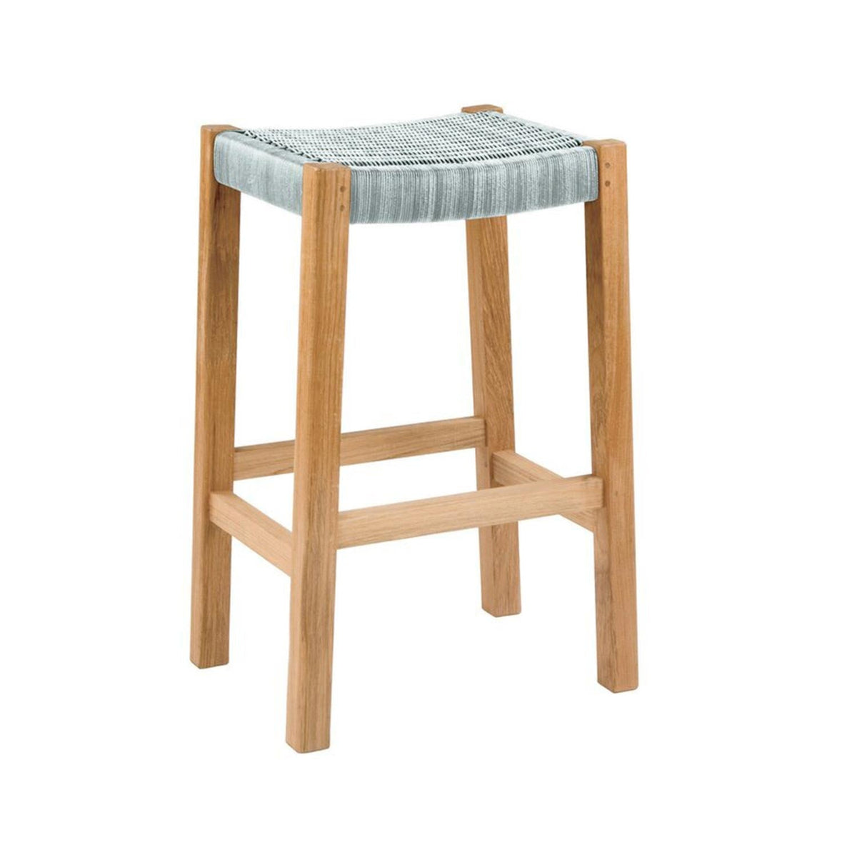 Henri Backless Teak Outdoor Bar Stool