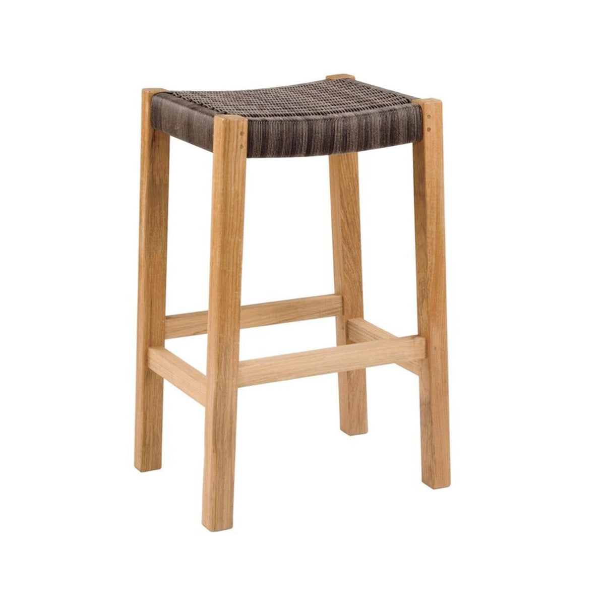 Henri Backless Teak Outdoor Bar Stool