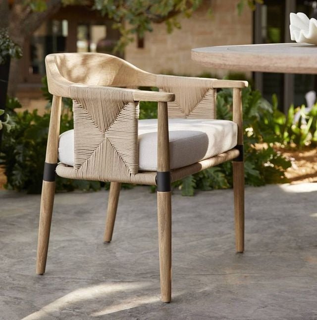 Hydra Teak Dining Chair with Performance Fabric