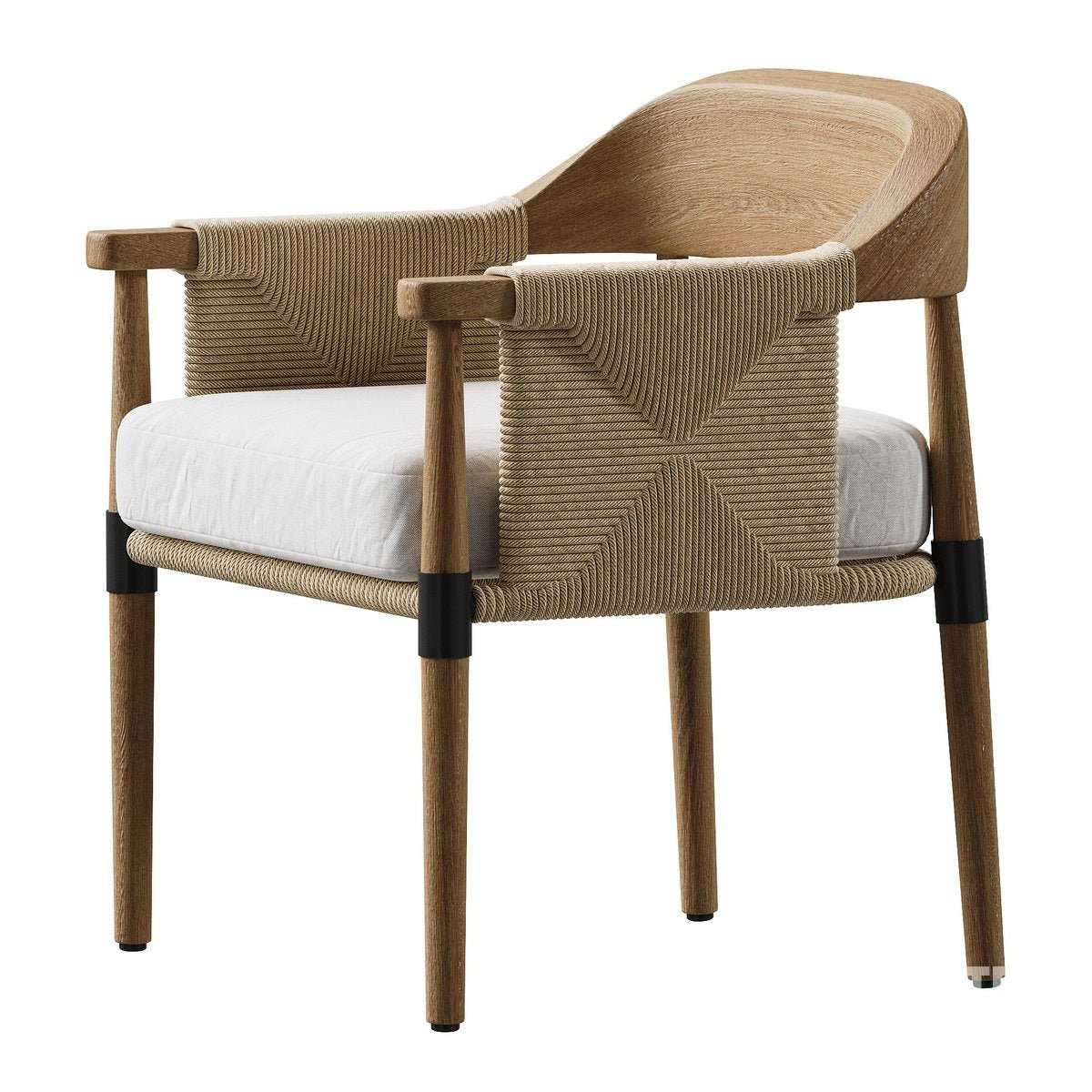 Hydra Teak Dining Chair with Performance Fabric
