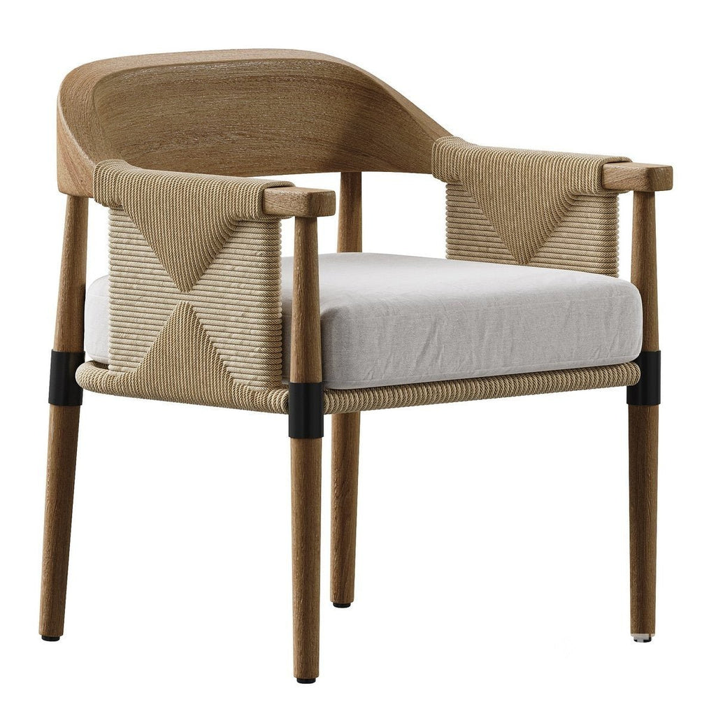 Hydra Teak Dining Chair with Performance Fabric