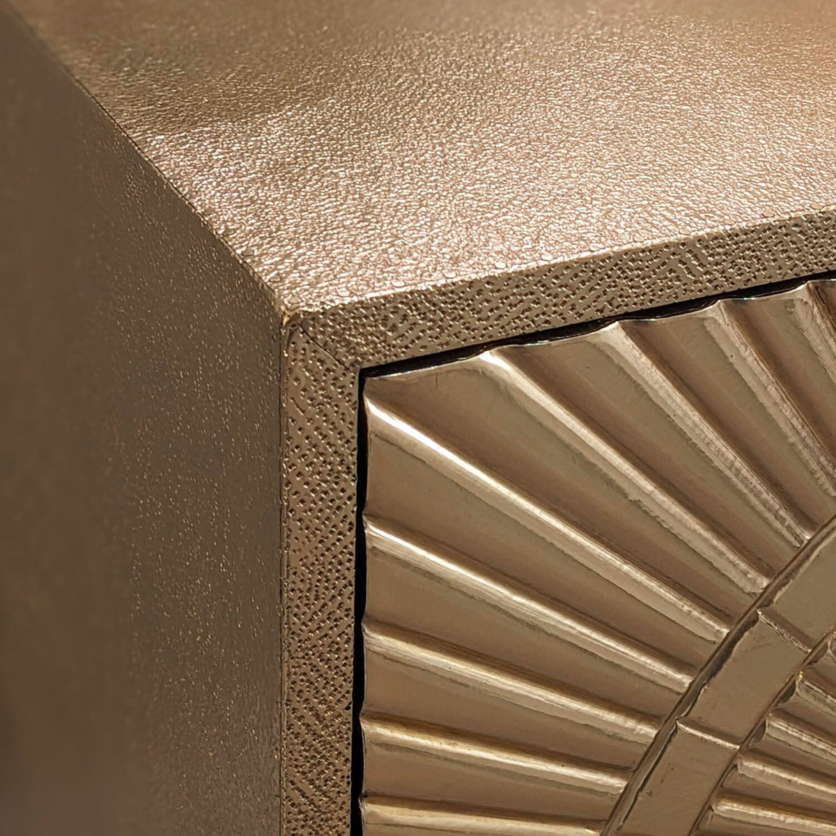 In Stock - Vogue Gold Embossed Premium Metal Sideboard