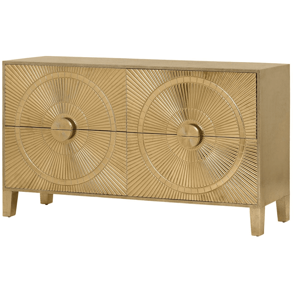 In Stock - Vogue Gold Embossed Premium Metal Sideboard