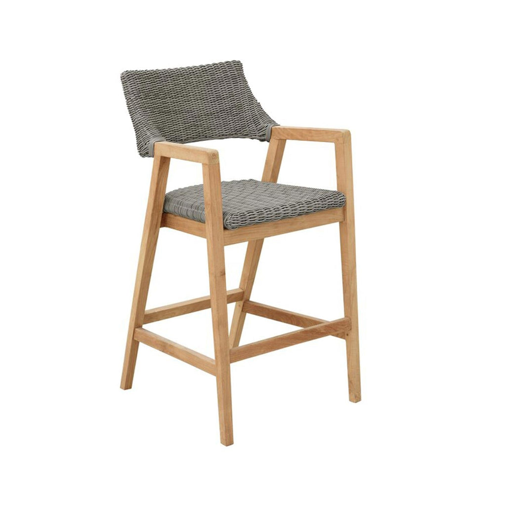 Isidore Teak Outdoor Bar Stool