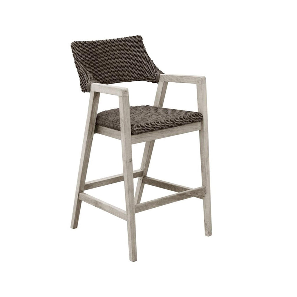 Isidore Teak Outdoor Bar Stool