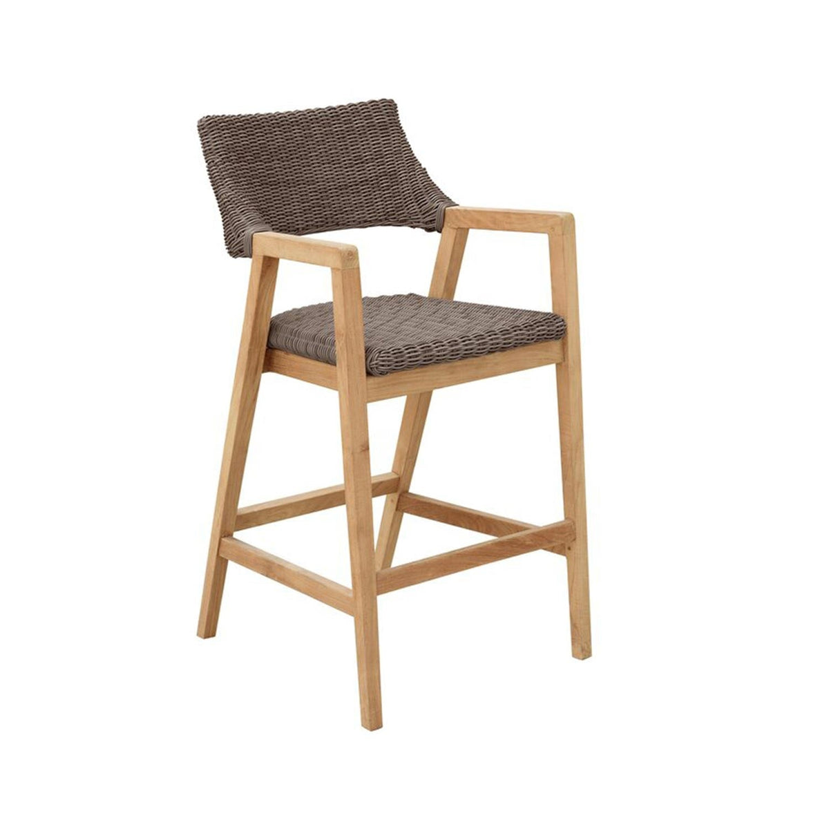 Isidore Teak Outdoor Bar Stool