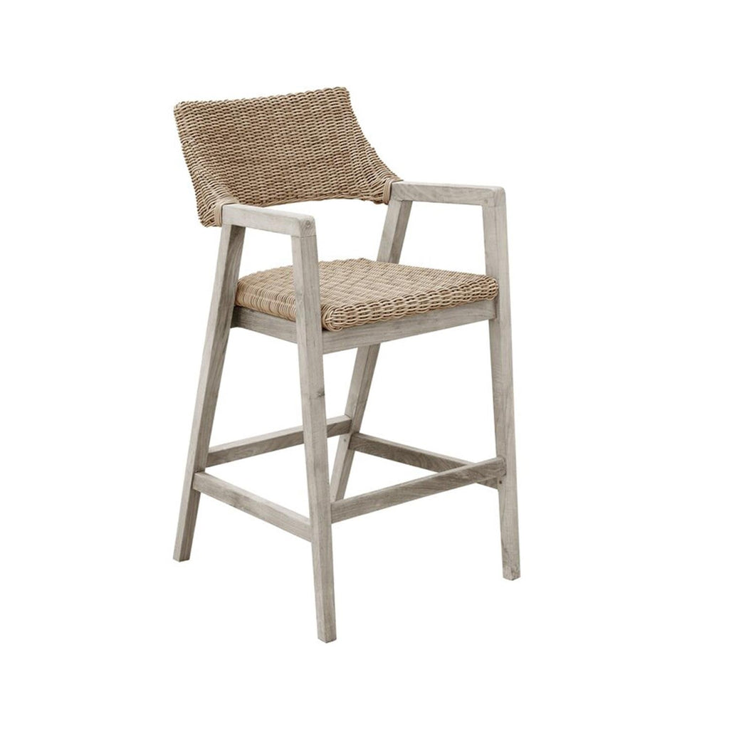 Isidore Teak Outdoor Bar Stool