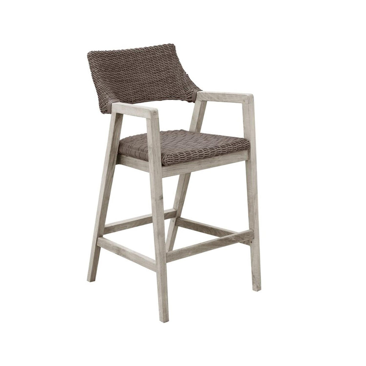 Isidore Teak Outdoor Bar Stool