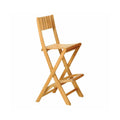 Jean Folding Teak Outdoor Bar Stool