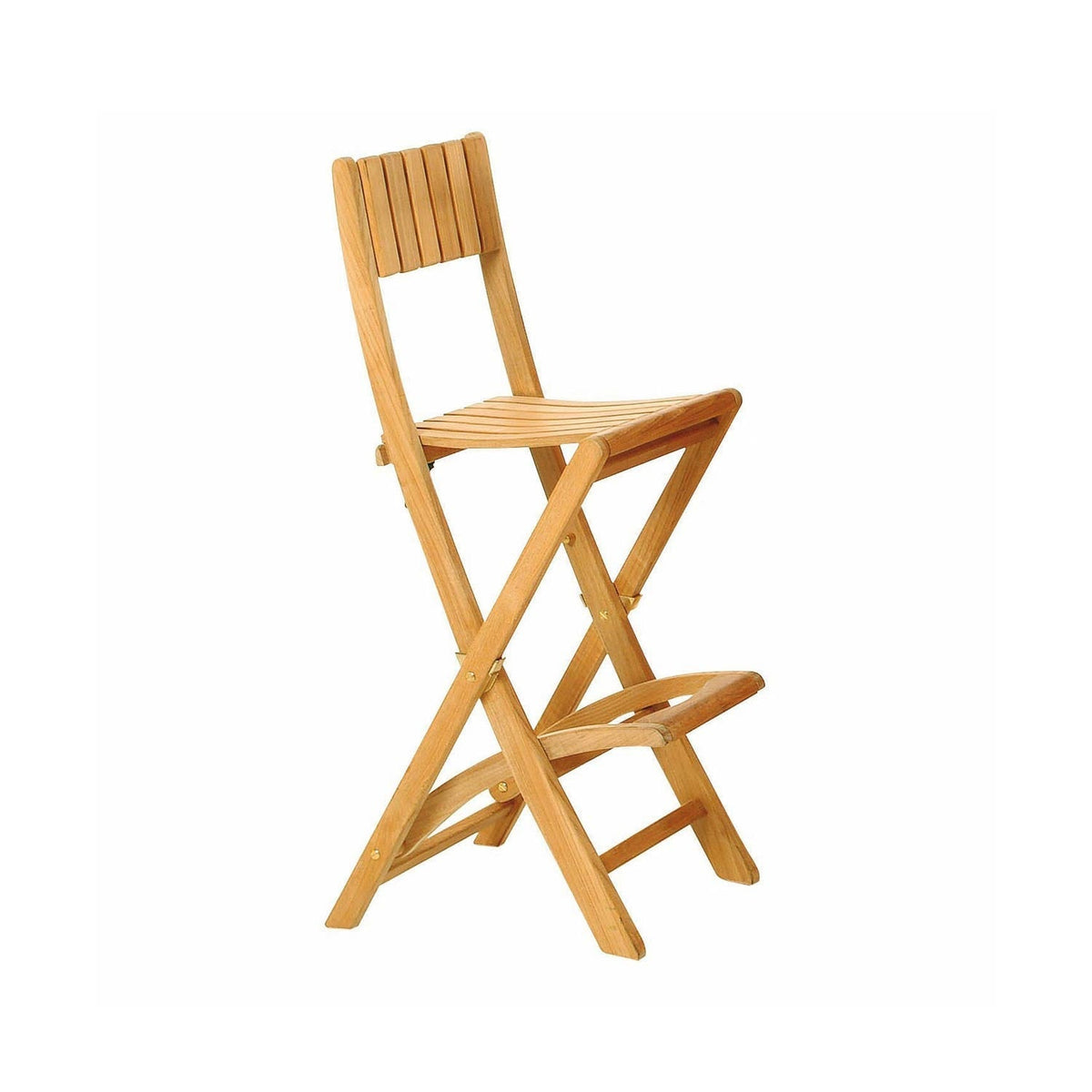 Jean Folding Teak Outdoor Bar Stool
