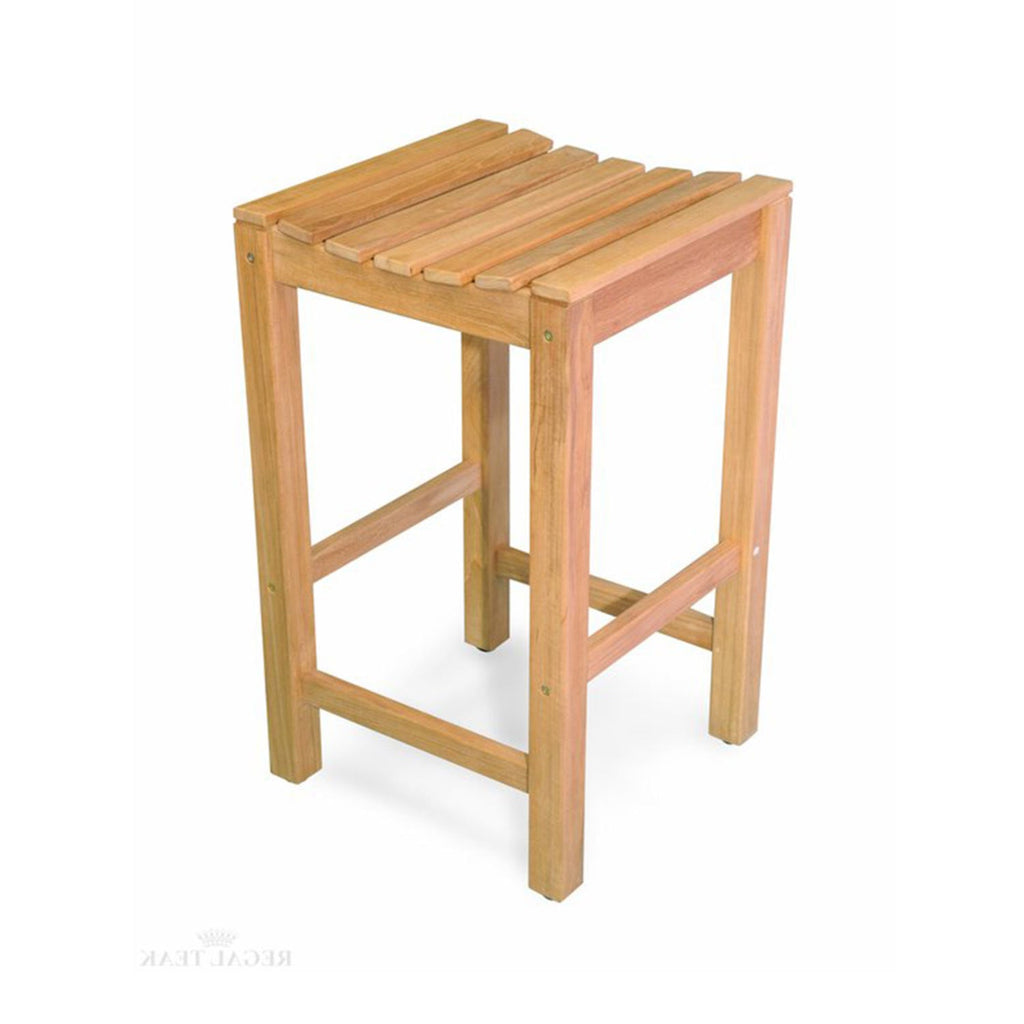 Joel Backless Teak Outdoor Bar Stool