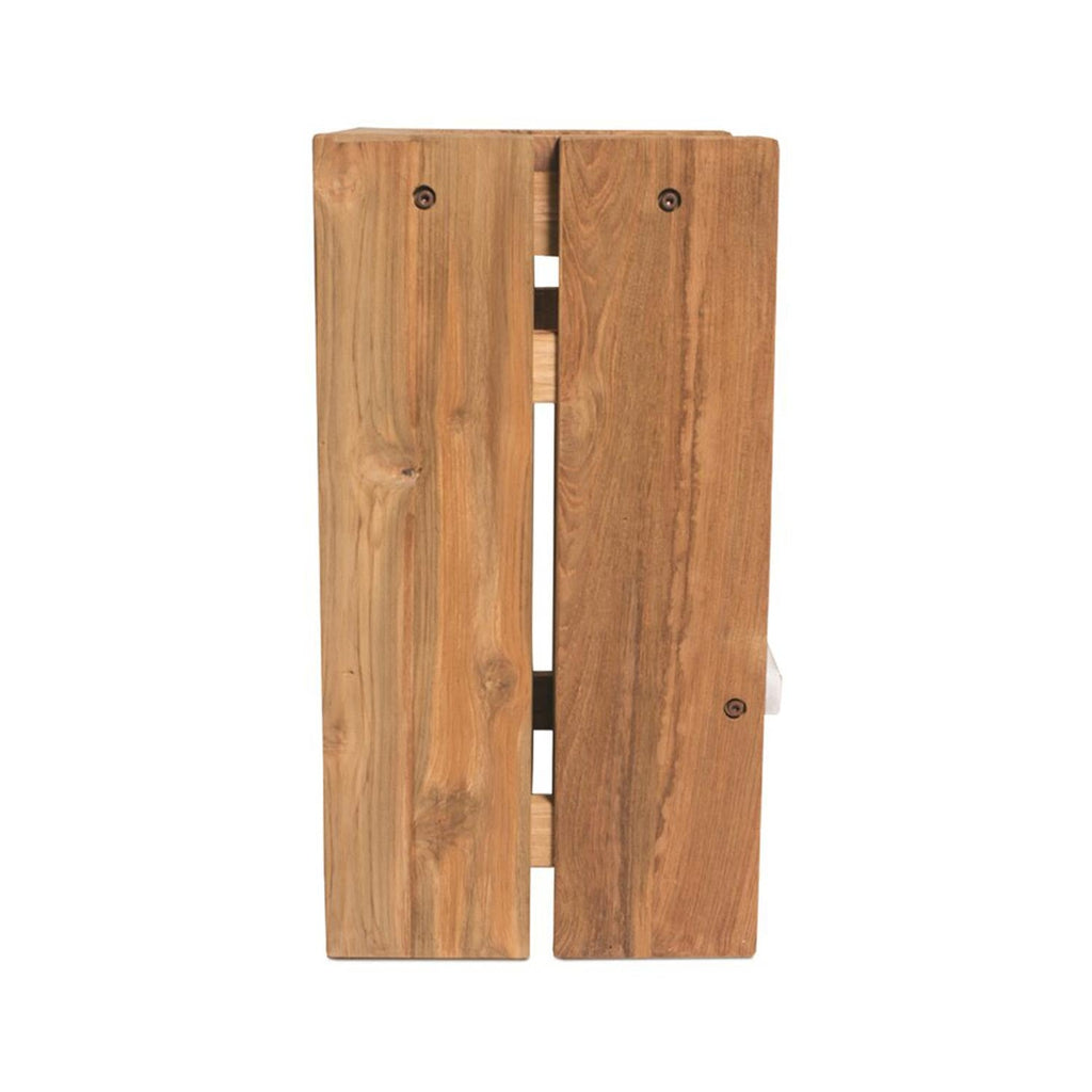 Joseph Backless Teak Outdoor Bar Stool