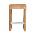 Joseph Backless Teak Outdoor Bar Stool