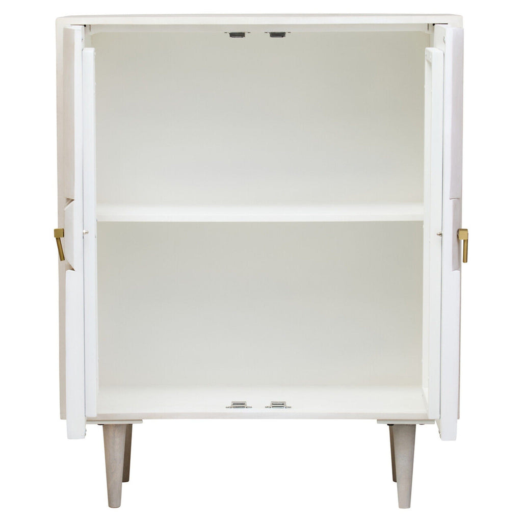 Juni 2 Door Geometric Whitewash Wood Sideboard