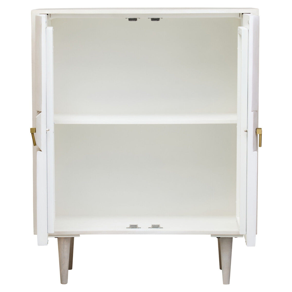 Juni 2 Door Geometric Whitewash Wood Sideboard