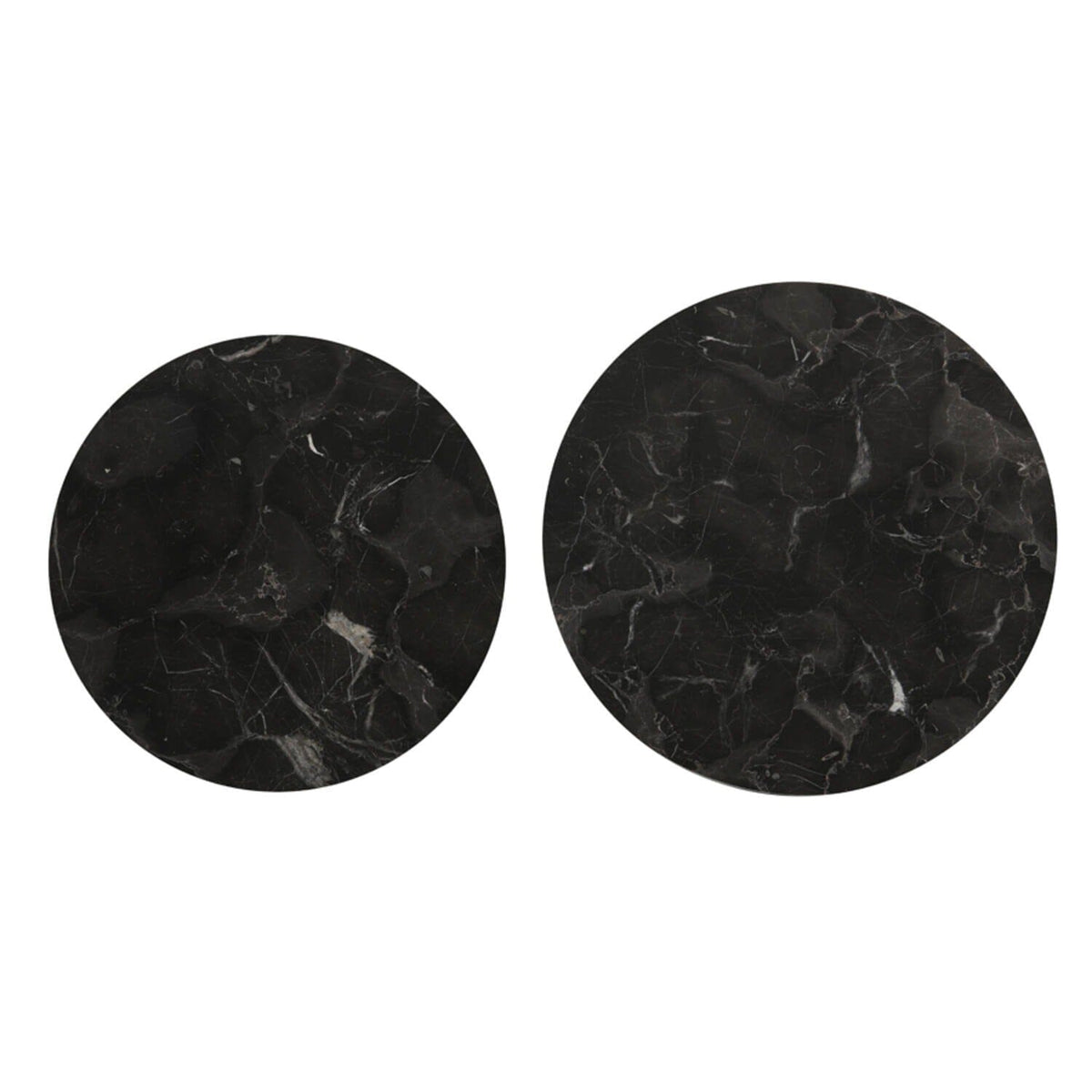 Keller Black Marble Nesting Coffee Tables