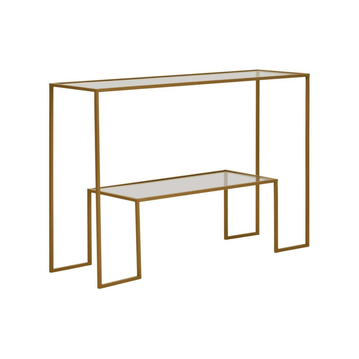 Kova Gold & Glass Console Table