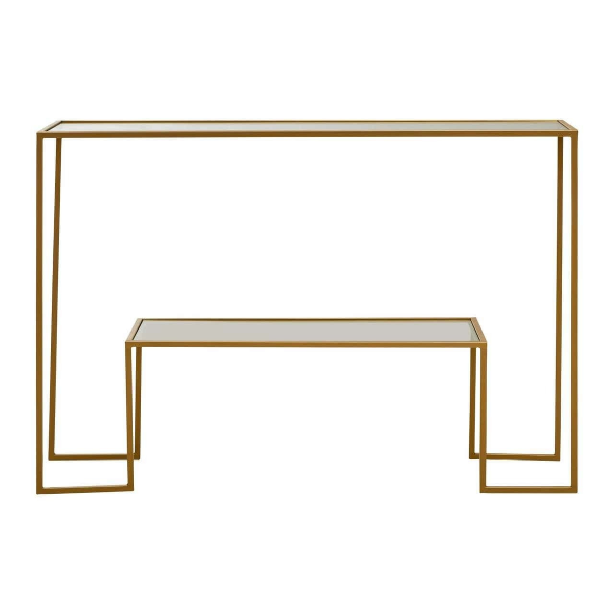 Kova Gold & Glass Console Table