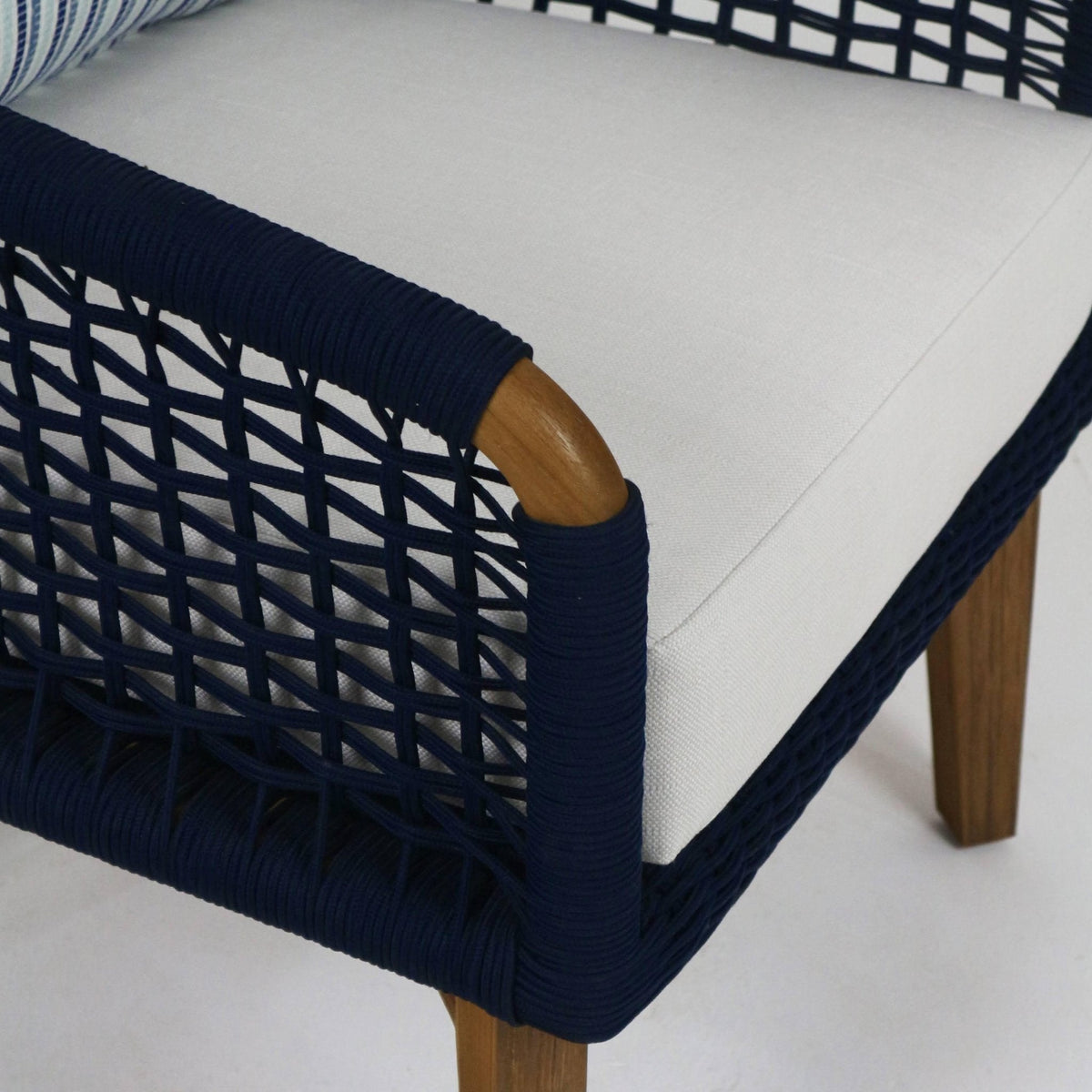 Kuningan Outdoor Lounge Chair with UV protected outdoor weaving