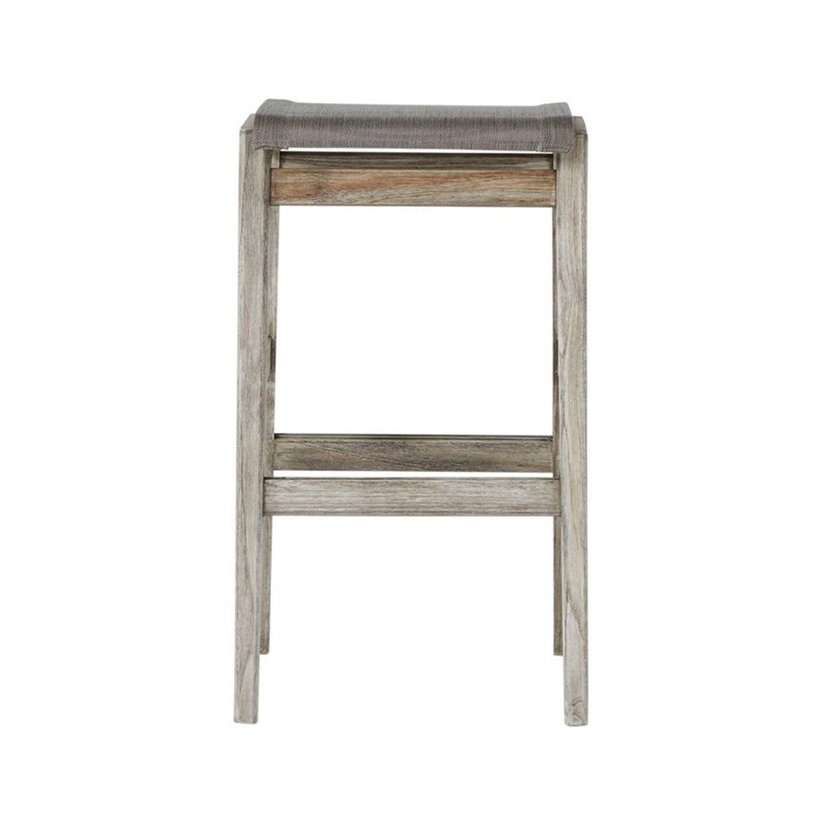 Laurent Backless Teak Outdoor Bar Stool