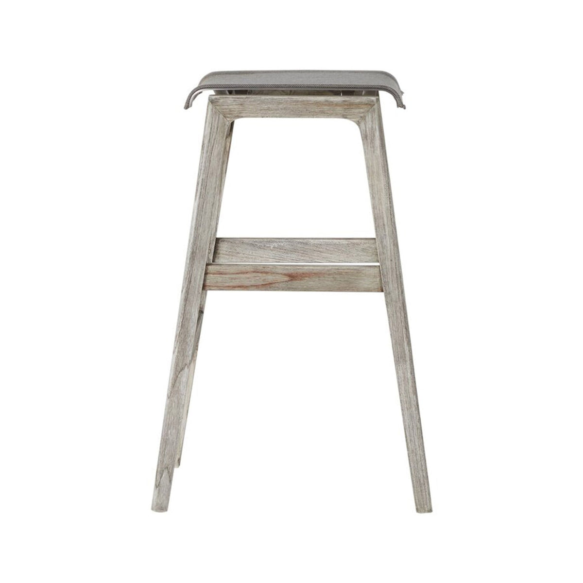 Laurent Backless Teak Outdoor Bar Stool