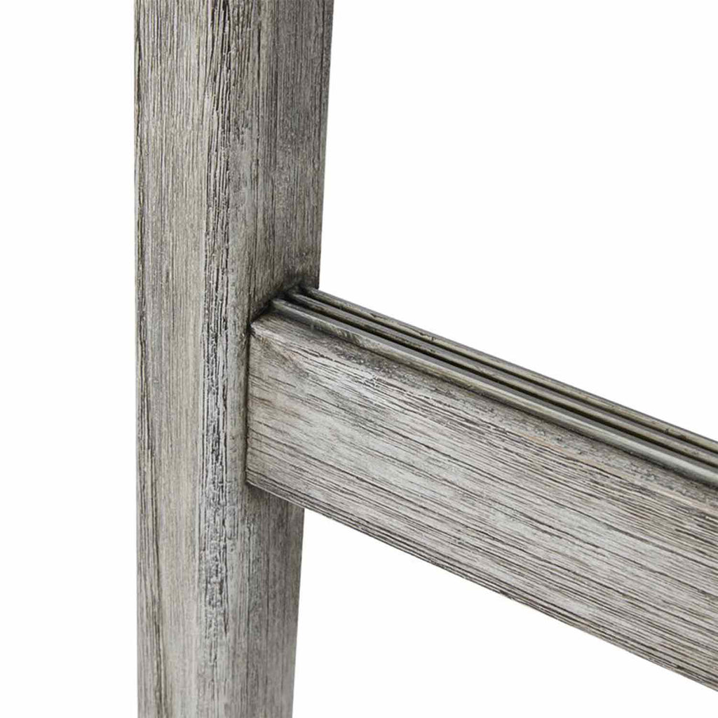 Laurent Backless Teak Outdoor Bar Stool