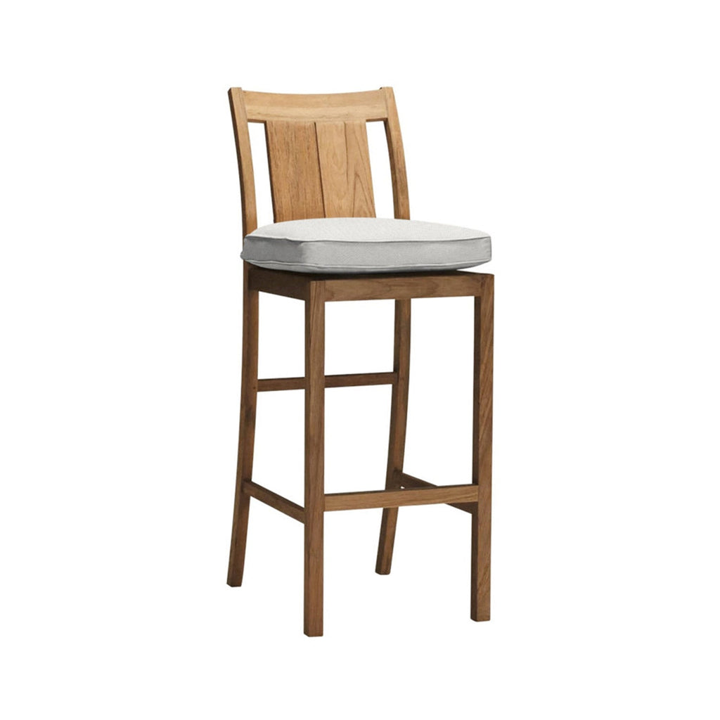 Leopold Armless Teak Outdoor Bar Stool