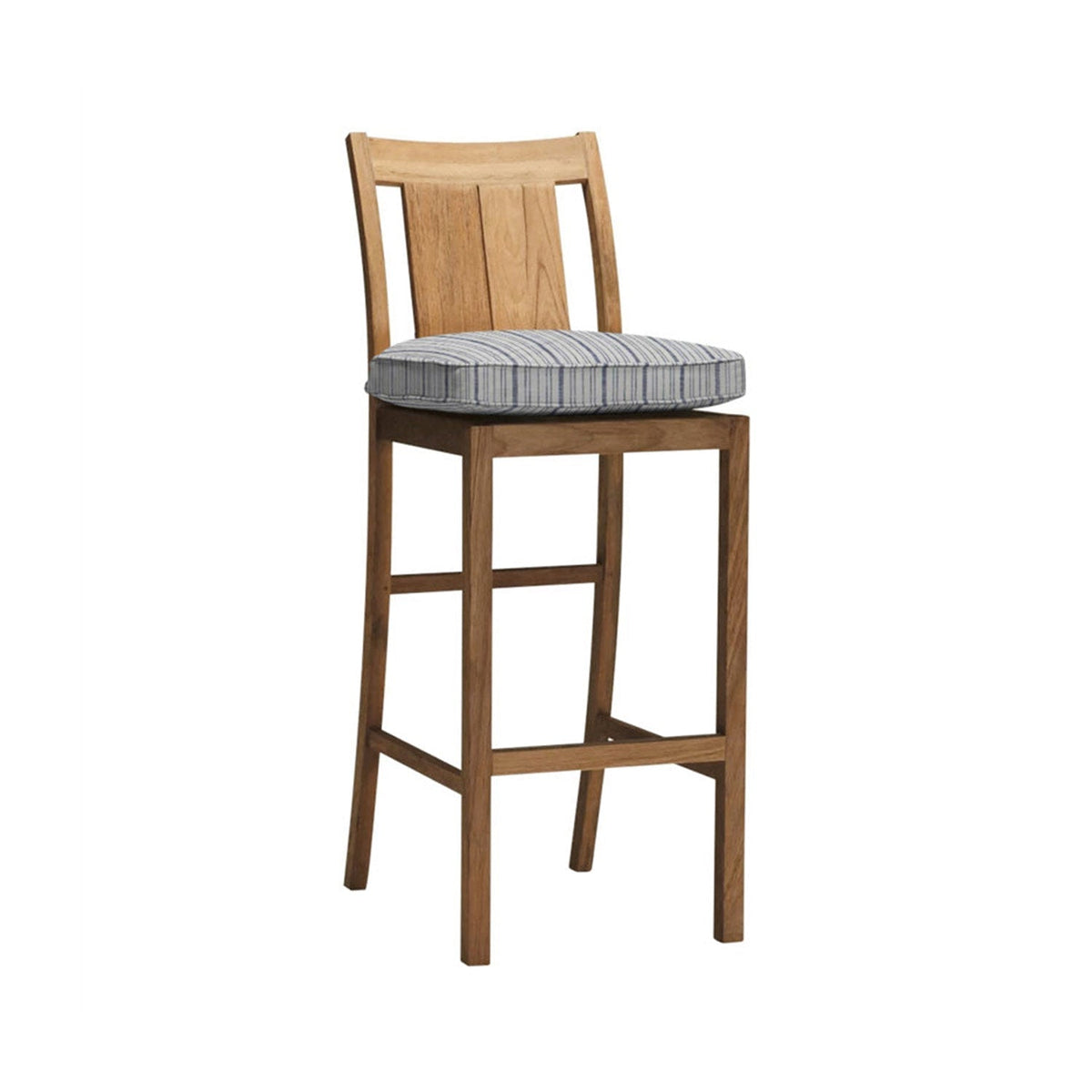 Leopold Armless Teak Outdoor Bar Stool